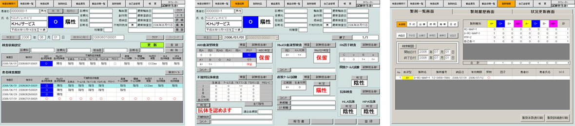 充実の精査画面