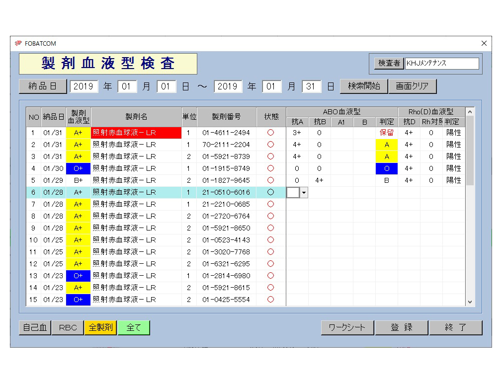 各種集計・統計画面